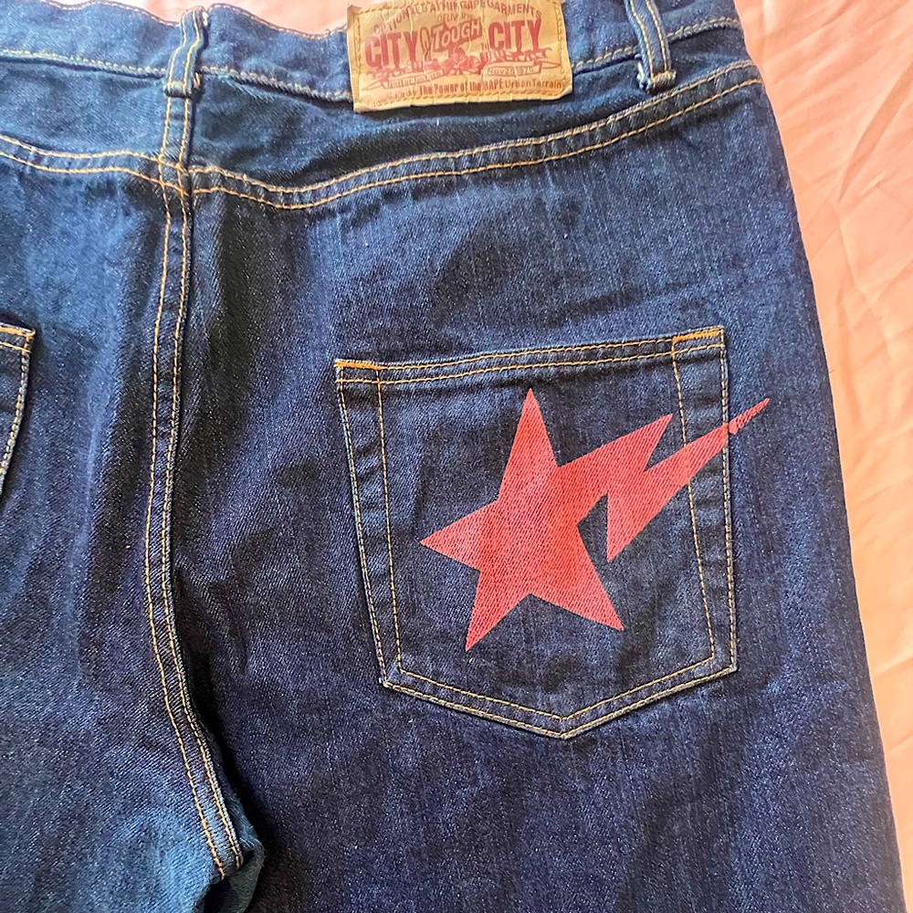 One of a kind PINK Bape star jeans ⭐️